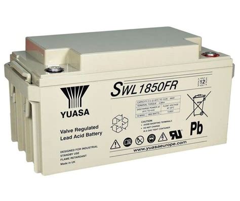 Yuasa SWL1850 12FR SW Series Valve Regulated Lead Acid VRLA Battery