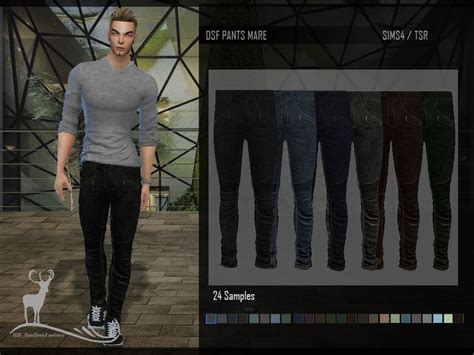 The Sims Resource DSF PANT MARE Sims 4 Men Clothing Sims 4 Sims