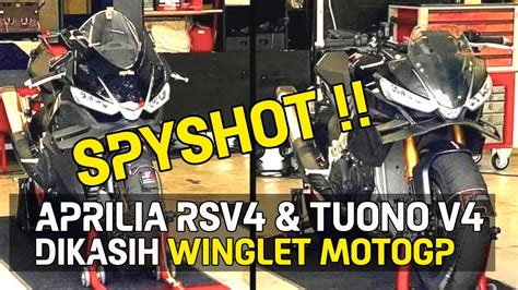 SPYSHOT APRILIA RSV4 TUONO V4 WINGLET MOTOGP Tmcblog YouTube