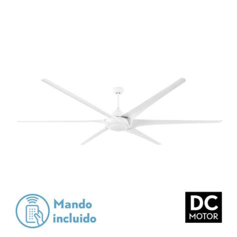 Ventilador De Techo Con Luz Led Dc Moncayo Blanco Aspas D