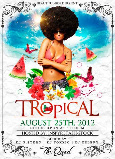 Tropical Summer Free Psd Flyer Template Psd Download