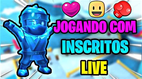 STUMBLE GUYS AO VIVO INSCRITOS AO VIVOSORTEIO DE GEMAS YouTube