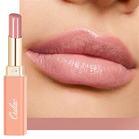 Oulac Nude Pink Lipstick Moisture Shine Hydrating Lipstick Tinted