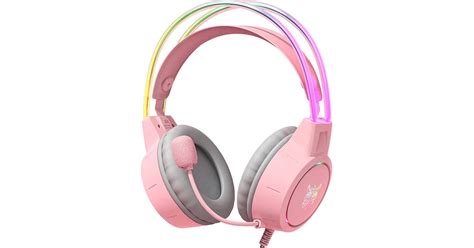 Onikuma X Pro Gaming Headset Over Ear Pink Bestprice Gr