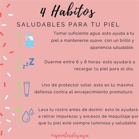 4 Habitos Para Tu Piel Estetica De Belleza Consejos De Belleza