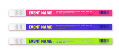 Detail Wristband Ticket Template Koleksi Nomer 6