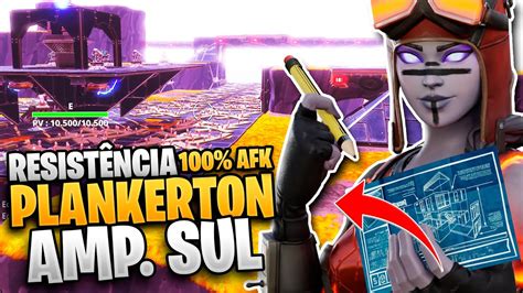 RESISTÊNCIA 100 AFK PLANKERTON AMPLIFICADOR SUL Fortnite Salve o