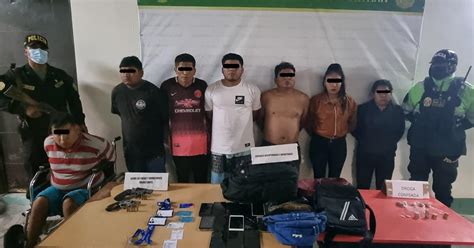 Piura Intervienen A Siete Miembros De Presunta Banda Delictiva Los