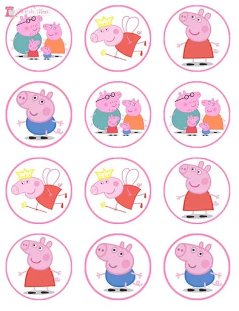 Peppa Pig Cupcake Toppers X12 The Cake Mixer The Cake Mixer