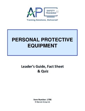 Fillable Online Personal Protective Equipment Ppe Fact Sheet