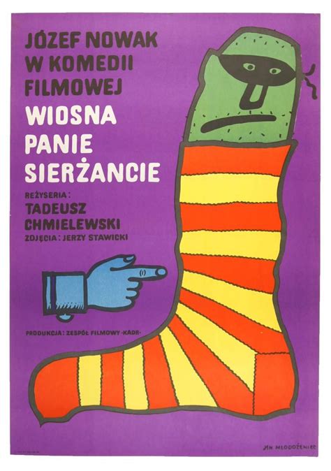 Jan Młodożeniec Plakat Wiosna panie sierżancie 1974 MutualArt