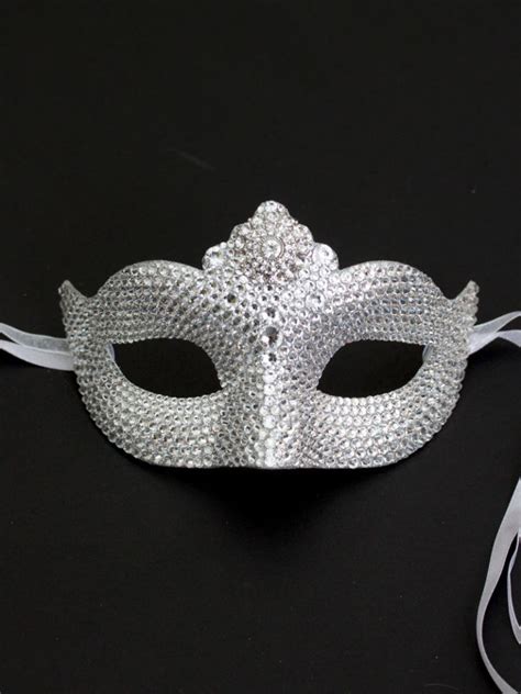 Petite Swarovski Crystal Venetian Masquerade Mask B Masque Boutique
