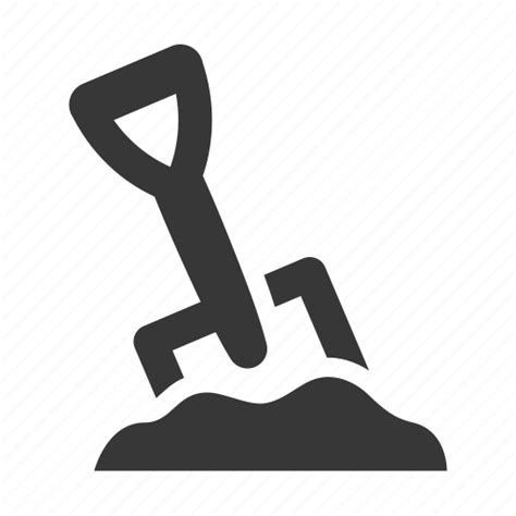 Garden Gardening Green Thumb Landscaping Park Raw Shovel Icon