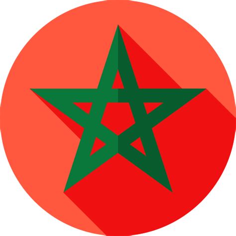 Morocco Flat Circular Flat icon