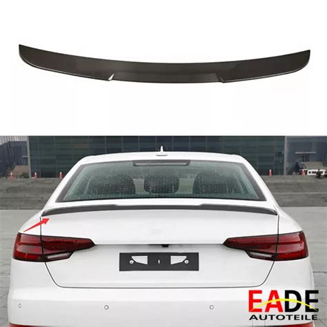 HECKFLÜGEL SPOILER HECKSPOILER Für Audi A4 B9 M4 Optik Glanz Schwarz Bj