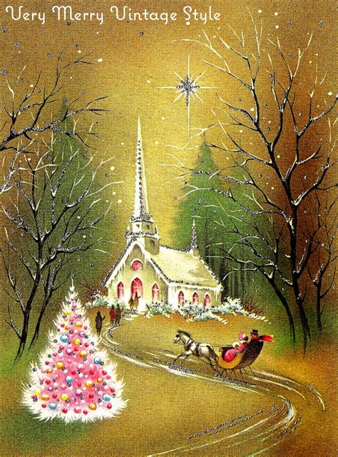 Churchsleighandpinktree 1181×1600 Christmas Card Images