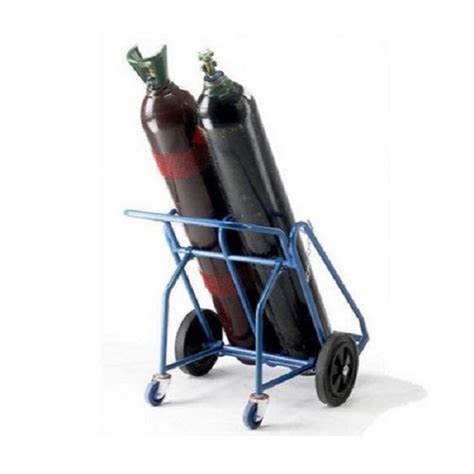 DOUBLE GAS CYLINDER TROLLEY Rudra Material Handling Equipment Company