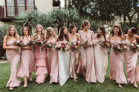 Mismatched Bridesmaid Dresses How To Nail The Look Blush Bridesmaid