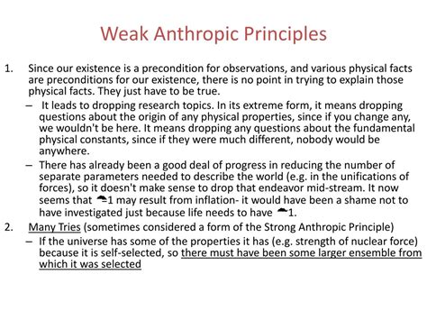 Ppt Anthropic Principle Powerpoint Presentation Free Download Id