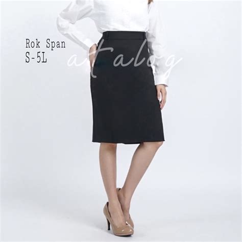 Jual Atalog Rok Span Kerja Pendek Bahan Formal Kantor Premium