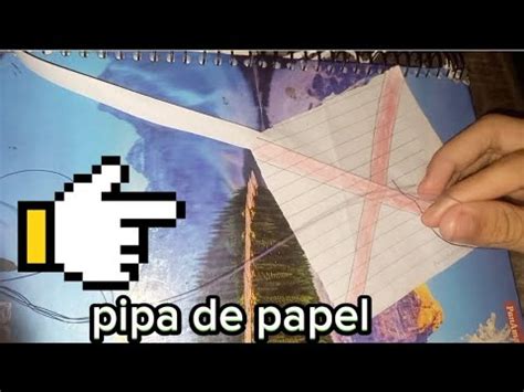 Como Fazer Uma Pipa De Papel Peixinho Raia Youtube