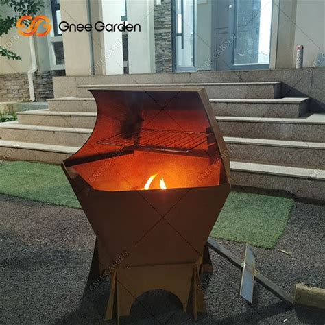 Cina 3mm Tebal Corten Steel Bbq Grills Produsen Pemasok Distributor