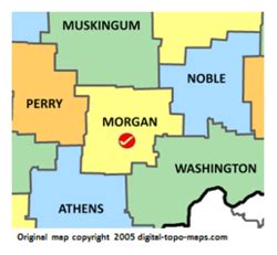 Morgan County Ohio Map - Osiris New Dawn Map