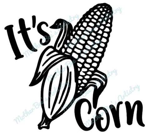 Corn Svg Image Digital Download Etsy