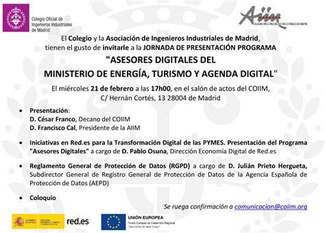 Cesar Franco On Twitter RT COIIM El Programa Asesores Digitales De