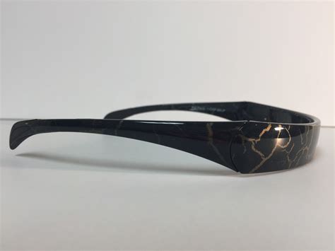 Headband That Fits Like Sunglasses Sqhair Bands Folding Headband Cracked Paint Black Etsy