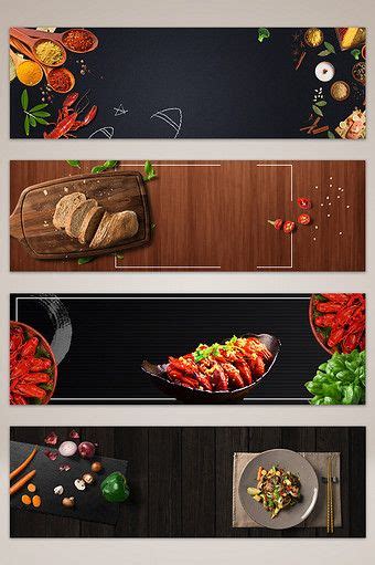 Background For Food Banner Simple Food Black Background Psd Layered