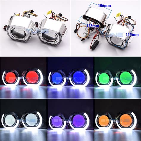 Led Bluetooth Devil Eye App Rgb H H Led Projector Angel Eye Halo Ring