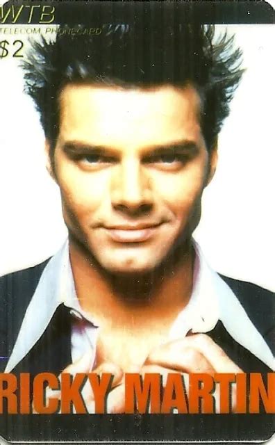 Rare Carte Telephonique Ricky Martin Phonecard Telecarte Edition