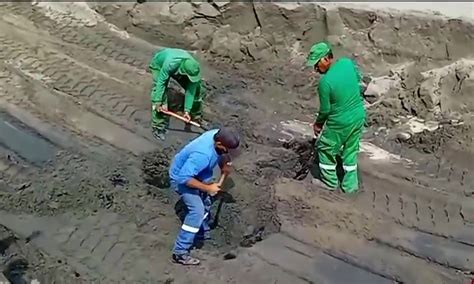 Chancay pobladores preocupados por aparición de una mancha oscura en