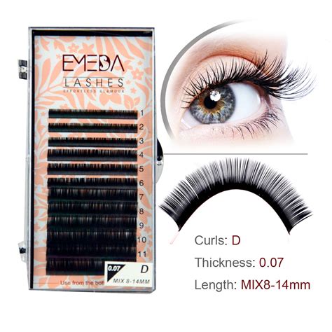 Synthetic Eyelash Extensions Silk Fiber Lashes Jh007 Emeda Eyelash