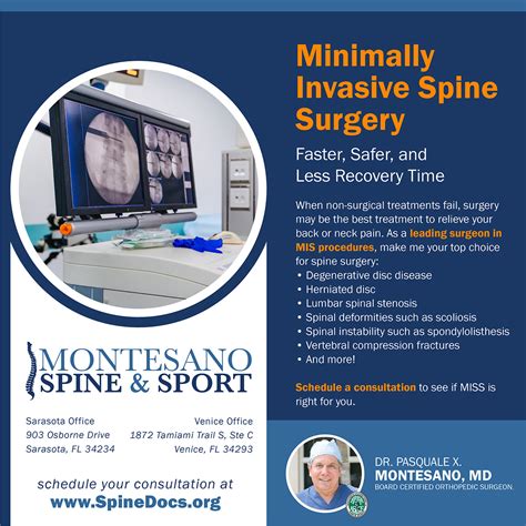 Minimally Invasive Spine Procedures Dr Pasquale X Montesano