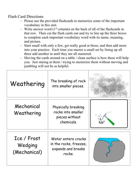 Weathering And Soil Science Unit Flashcards