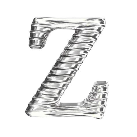 Le Symbole 3d En Argent Lettre Z Vecteur Premium