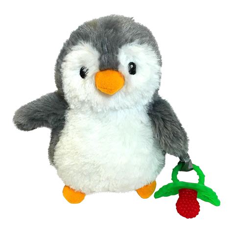 Razbuddy Paci Holder Raz Berry Red Teether Ethan Penguin Tickled