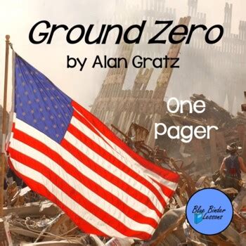 Ground Zero A Novel Of 9 11 By Alan Gratz One Pager By Blue Binder Lessons