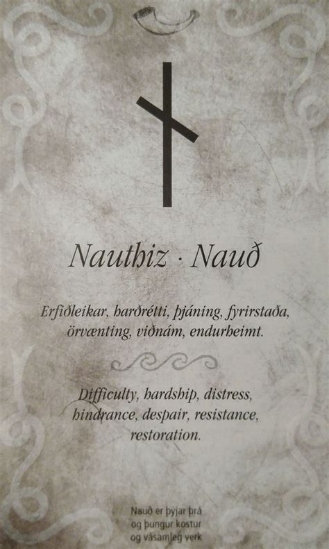 Speak Your Mind — Futhark Rune Magic 101 Nauthiznauð Nn