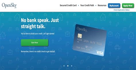 Opensky Secured Visa Credit Card Review No Credit Check Requirement