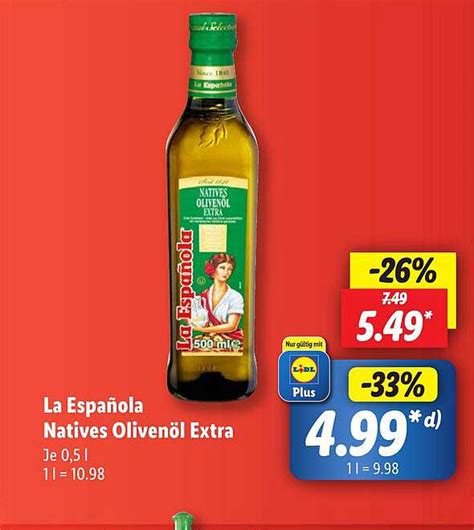 La Española Natives Olivenöl Extra Angebot bei Lidl 1Prospekte de