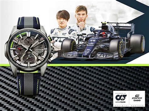 カシオがアルファタウリ F1チームとコラボした高機能メタルウオッチ「edifice」の新製品を発売 Webモーターマガジン