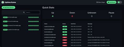 Monitoring With Uptime Kuma