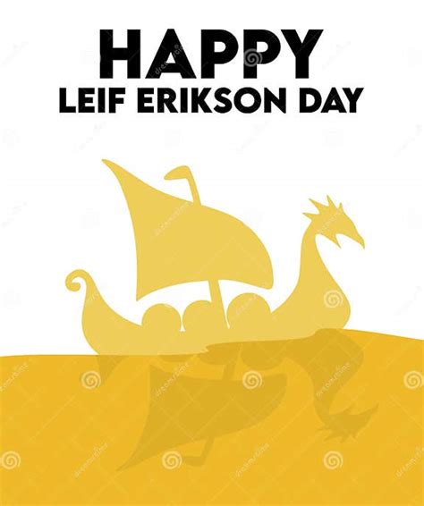 Happy Leif Erikson Day Stock Illustration Illustration Of Logo 291177769