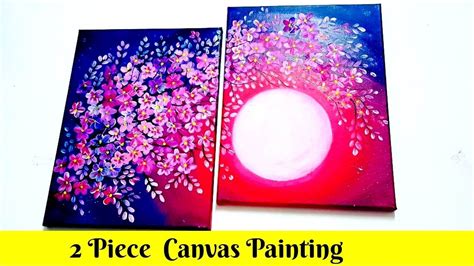 2 Piece Canvas Painting Ideas : 2 piece tricolored gestures canvas wall ...