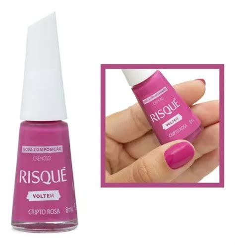 Esmalte Risque Nosso Metaverso Cripto Rosa Ml Mercadolivre