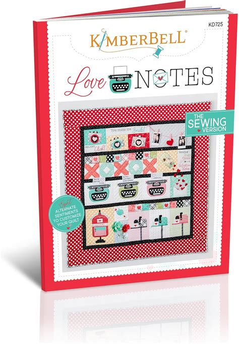 Buy Kimberbell Quilt Love Notes Sewing Pattern Design Book Completed