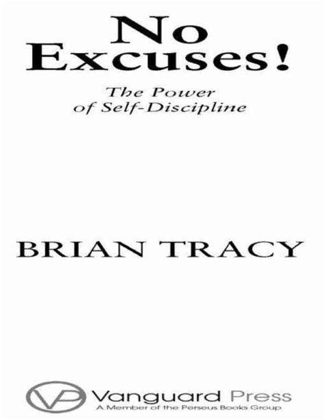 No Excuses By Brian Tracy Free Pdf Download